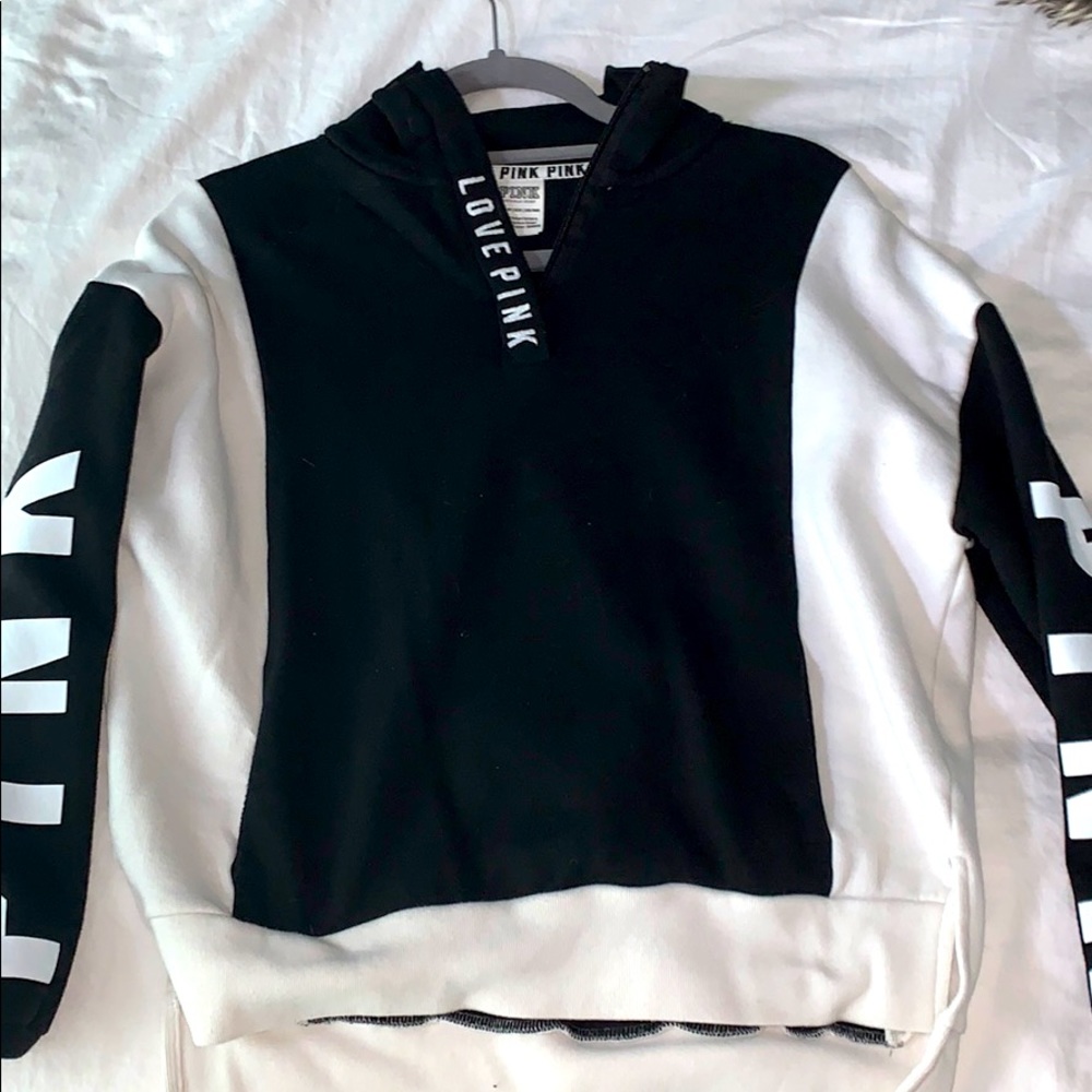 pink quarter zip